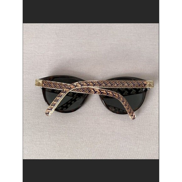 Tory Burch Tortoise Shell Black shade Sunglasses Monogram Pattern Prescription main image 4